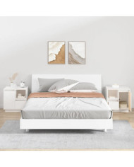 Tables de chevet 2 pcs Blanc 50x34x50 cm Bois de pin massif | Mobilier & Déco