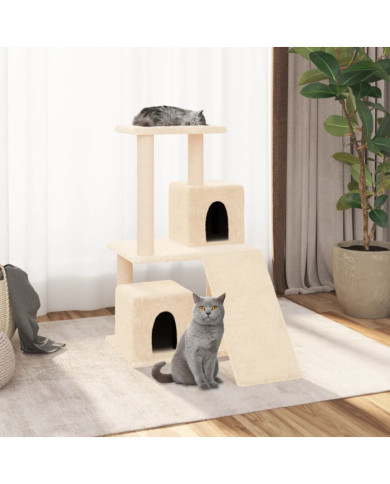 Arbre à chat avec griffoirs en sisal Crème 82 cm | Mobilier & Déco