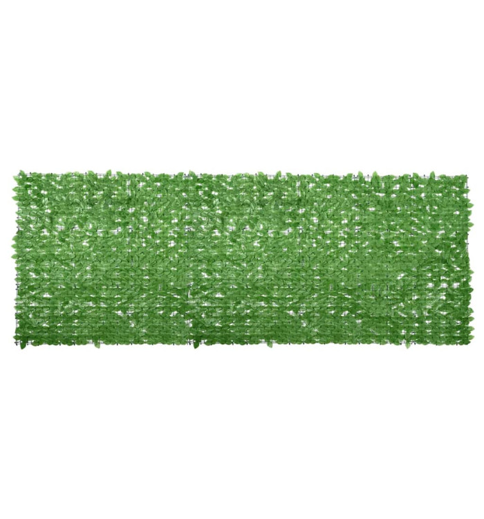 Écran de balcon avec feuilles vert 400x150 cm | Mobilier & Déco