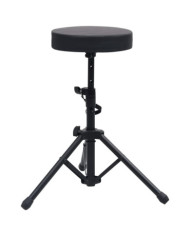 Tabouret à tambour réglable Noir Rond | Mobilier & Déco