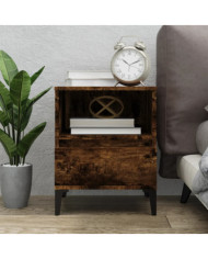 Table de chevet Chêne fumé 40x35x50 cm | Mobilier & Déco
