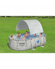 Bestway Auvent de piscine hors sol Blanc | Mobilier & Déco