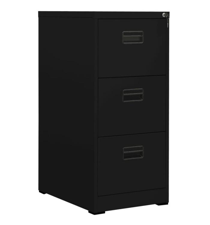 Classeur Noir 46x62x102,5 cm Acier | Mobilier & Déco