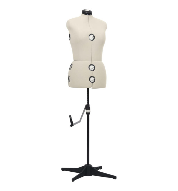 Mannequin de robe ajustable pour femme Crème M Taille 40-46 | Mobilier & Déco