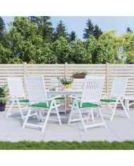 Coussins de chaise jardin lot de 6 vert 40x40x3 cm tissu oxford | Mobilier & Déco