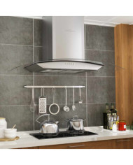 Hotte murale 90 cm Acier inoxydable 756 m³/h LED | Mobilier & Déco