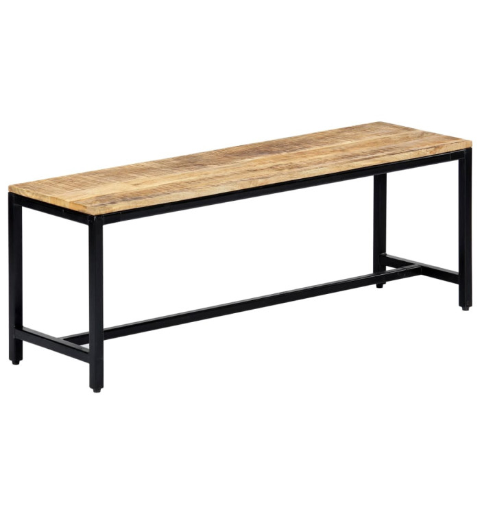 Banc à dîner 120 cm Bois de manguier massif brut | Mobilier & Déco