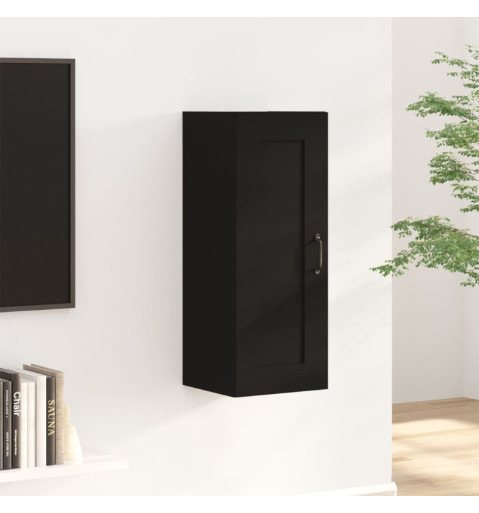 Armoire suspendue Noir 35x34x90 cm Bois d'ingénierie | Mobilier & Déco