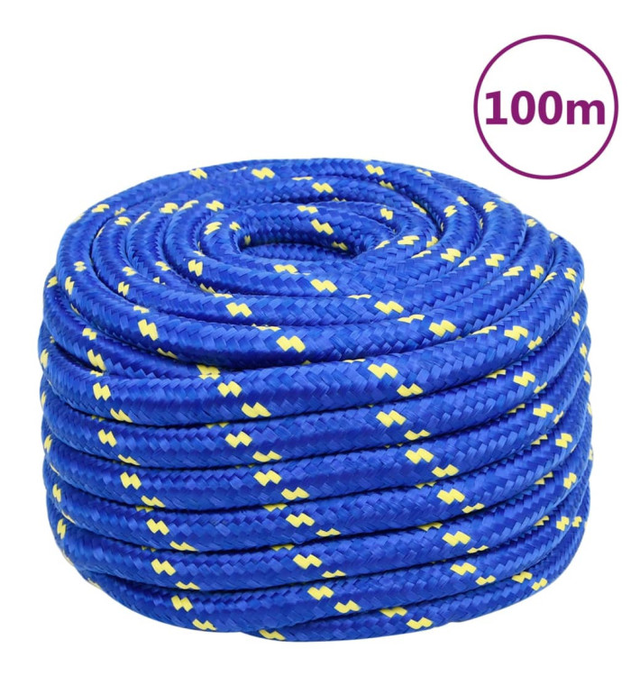 Corde de bateau Bleu 20 mm 100 m Polypropylène | Mobilier & Déco