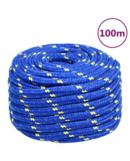 Corde de bateau Bleu 20 mm 100 m Polypropylène | Mobilier & Déco