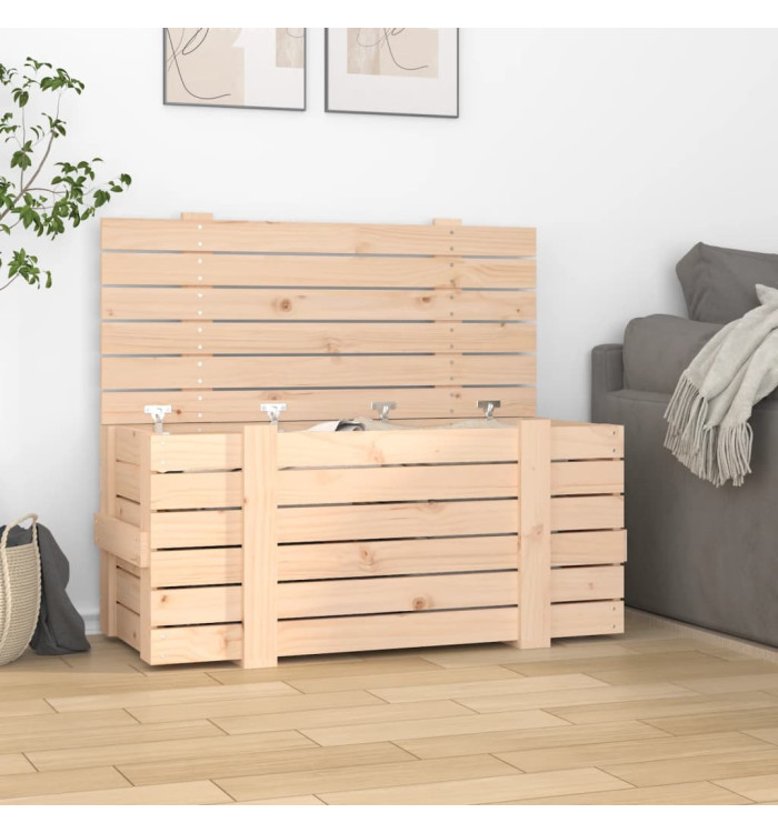 Boîte de rangement 91x40,5x42 cm Bois massif de pin | Mobilier & Déco
