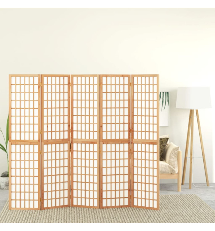 Cloison de séparation pliable 5 panneaux 200x170 cm | Mobilier & Déco