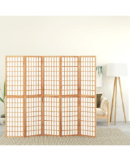 Cloison de séparation pliable 5 panneaux 200x170 cm | Mobilier & Déco