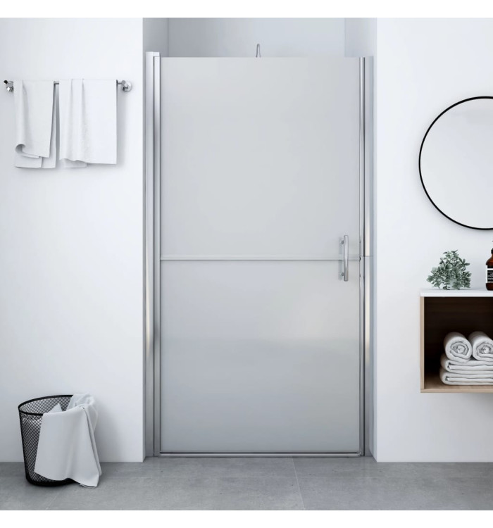 Porte de douche verre trempé dépoli 91x195 cm | Mobilier & Déco