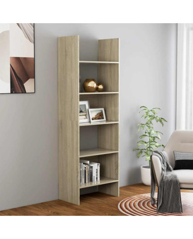 Bibliothèque Chêne sonoma 60x35x180 cm Bois d’ingénierie | Mobilier & Déco