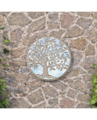 Miroir de jardin Sable 40x2,5cm Fer Rond utilisation extérieure | Mobilier & Déco