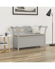 Banc Gris 107x45x75,5 cm Bois de sapin solide | Mobilier & Déco