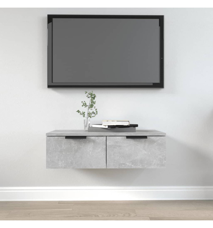 Armoire murale Gris béton 68x30x20 cm Bois d'ingénierie | Mobilier & Déco