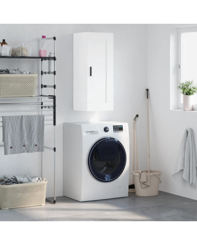 Armoire murale blanc 34,5x34x90 cm bois d'ingénierie | Mobilier & Déco
