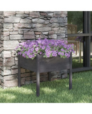 Jardinière d'extérieur Gris 70x70x70 cm Bois de pin massif | Mobilier & Déco