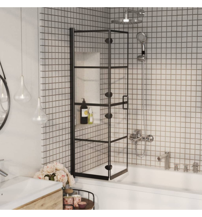 Cabine de douche pliable ESG 80x140 cm Noir | Mobilier & Déco