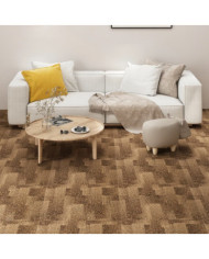 Carreaux de tapis de sol 20 pcs 5 m² Marron | Mobilier & Déco