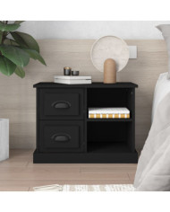 Table de chevet noir 60x35,5x45 cm | Mobilier & Déco