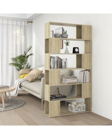 Bibliothèque/Séparateur de pièce Chêne Sonoma 100x24x188 cm | Mobilier & Déco