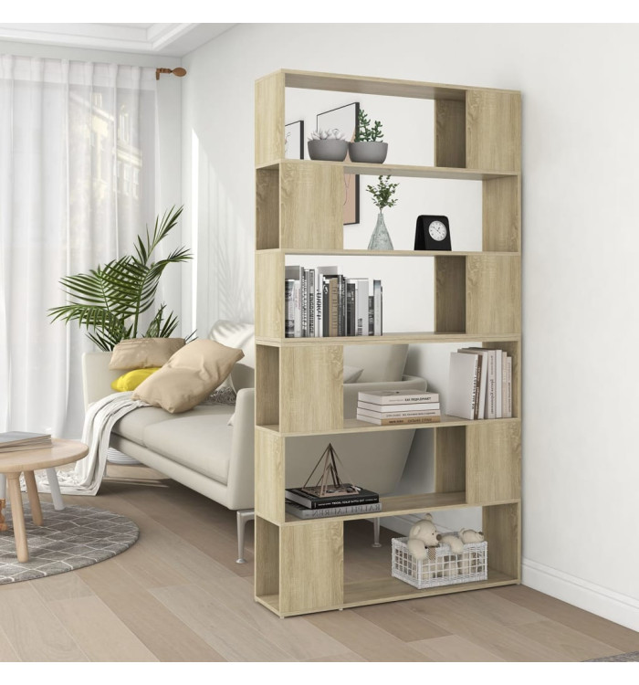 Bibliothèque/Séparateur de pièce Chêne Sonoma 100x24x188 cm | Mobilier & Déco