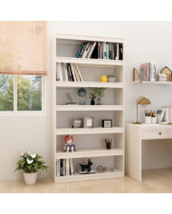 Bibliothèque/Séparateur de pièce Blanc 100x30x200 cm Pin massif | Mobilier & Déco