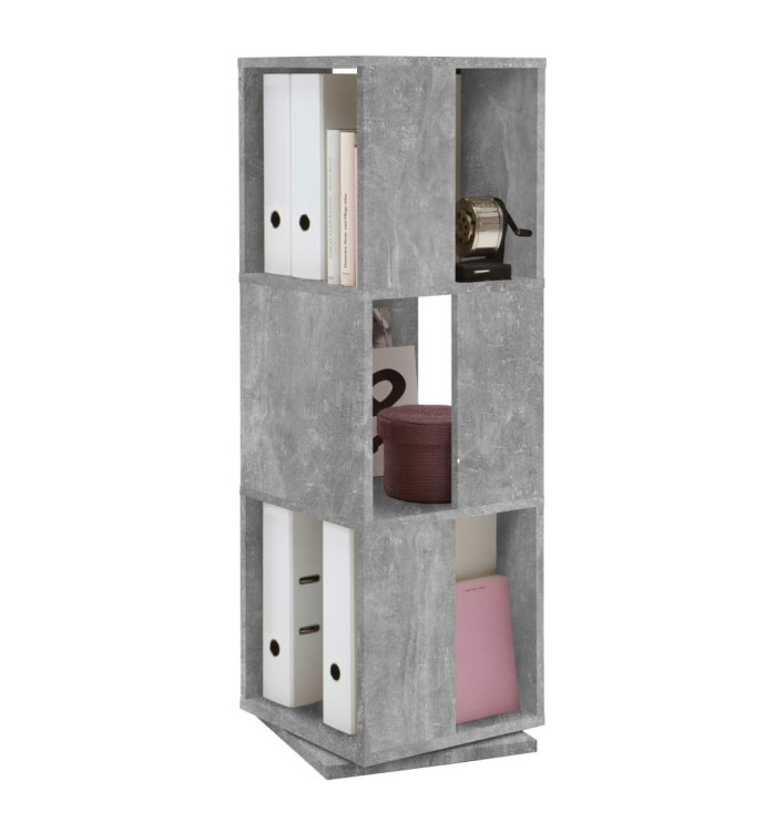FMD Classeur rotatif ouvert 34x34x108 cm Béton | Mobilier & Déco