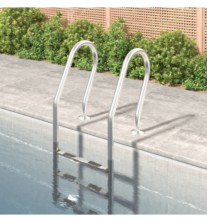 Échelle de piscine 54x38x158 cm acier inoxydable 304 | Mobilier & Déco