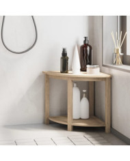 Table d'appoint de salle de bain 45x45x45cm bois de teck solide | Mobilier & Déco