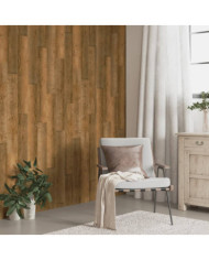Panneaux muraux Aspect bois Marron PVC 4,12 m² | Mobilier & Déco