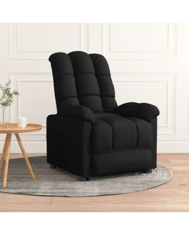 Fauteuil inclinable Noir Tissu | Mobilier & Déco