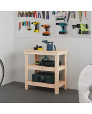 Banc de travail 78,5x50x80 cm Bois de pin massif | Mobilier & Déco