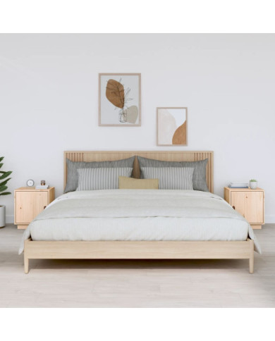 Tables de chevet 2 pcs 40x34x45 cm Bois de pin massif | Mobilier & Déco