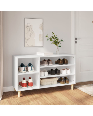 Armoire à chaussures Blanc 102x36x60 cm Bois d'ingénierie | Mobilier & Déco