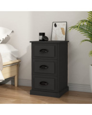 Table de chevet noir 39x39x67 cm bois d’ingénierie | Mobilier & Déco