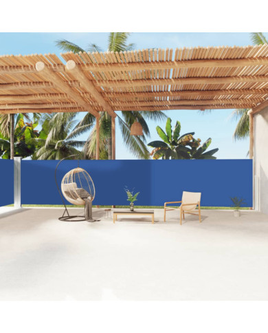 Auvent latéral rétractable Bleu 160x1200 cm | Mobilier & Déco