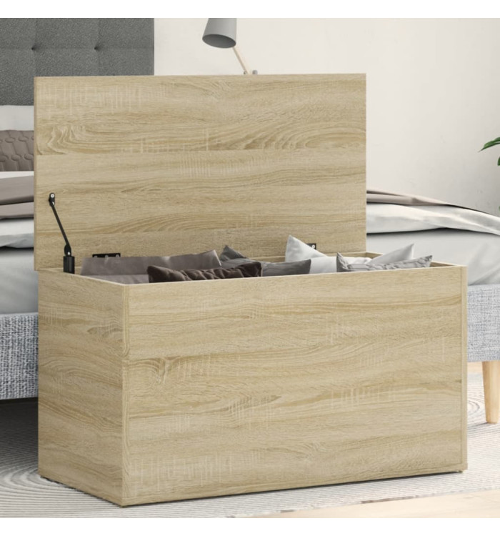 Coffre de rangement Chêne sonoma 84x42x46 cm Bois d'ingénierie | Mobilier & Déco