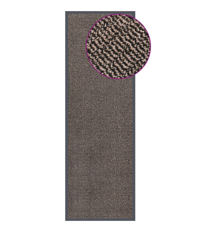 Paillasson touffeté 60x180 cm Marron foncé | Mobilier & Déco