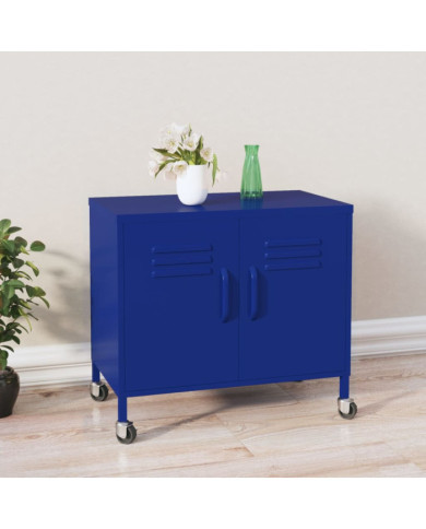 Armoire de rangement Bleu marine 60x35x56 cm Acier | Mobilier & Déco