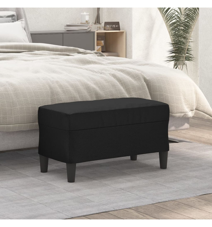 Banc Noir 70x35x41 cm Similicuir | Mobilier & Déco