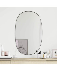 Miroir mural Noir 70x45 cm | Mobilier & Déco