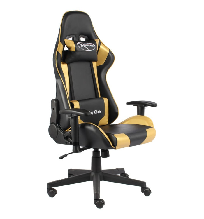 Chaise de jeu pivotante Doré PVC | Mobilier & Déco