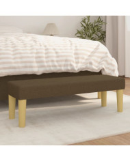 Banc Marron foncé 100x30x30 cm Tissu | Mobilier & Déco