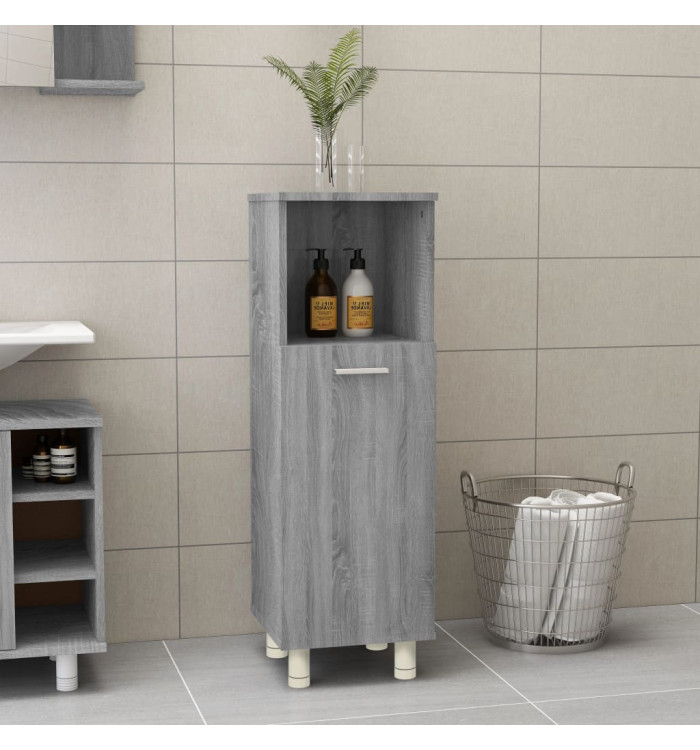 Armoire de bain Sonoma gris 30x30x95 cm Bois d'ingénierie | Mobilier & Déco
