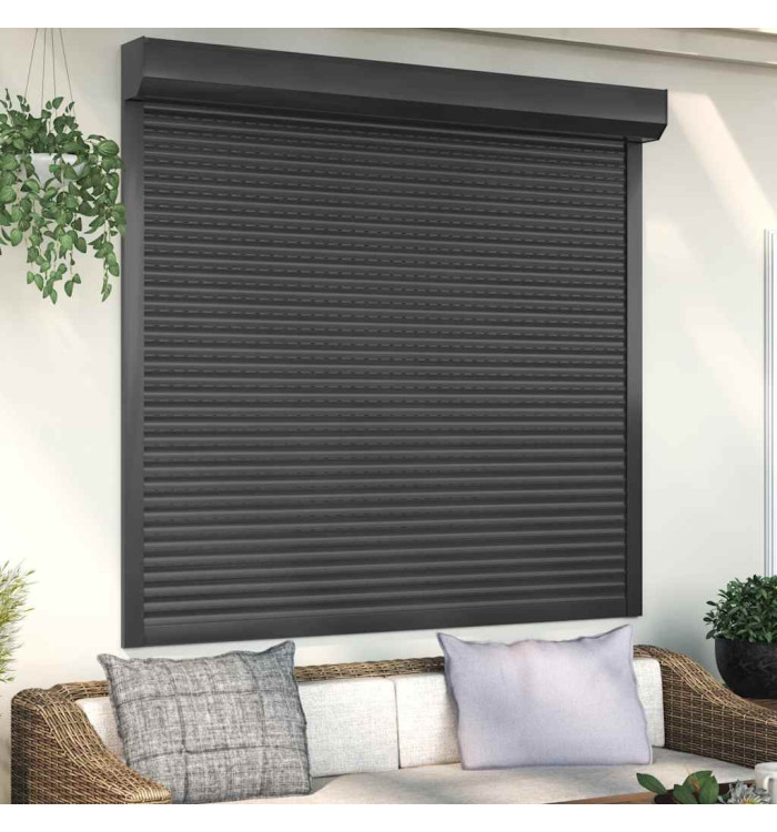 Volet roulant aluminium 160x150 cm anthracite | Mobilier & Déco