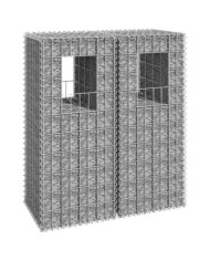 Poteaux à panier de gabion 2 pcs 40x40x100 cm Fer | Mobilier & Déco